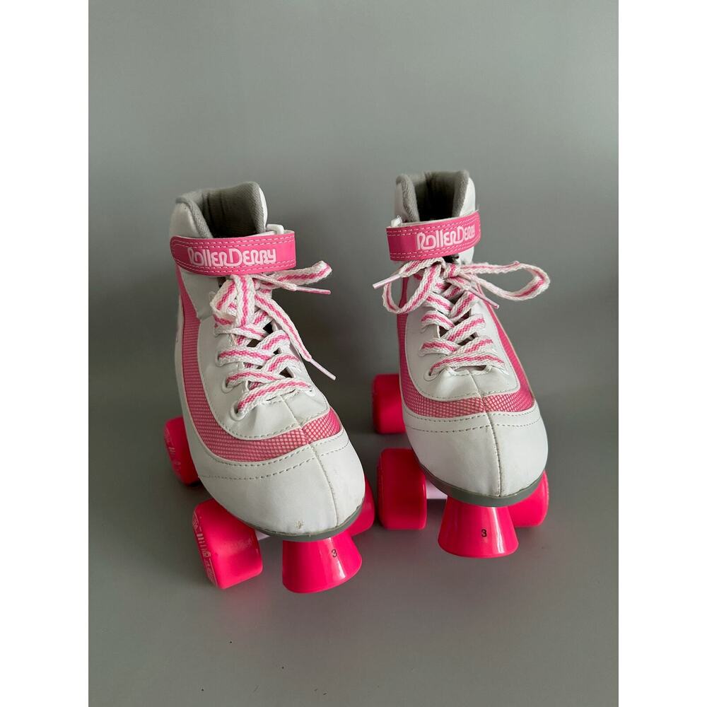 Firestar Roller Skates Girls Size 3 White and Pink - EUC - Picture 6 of 8